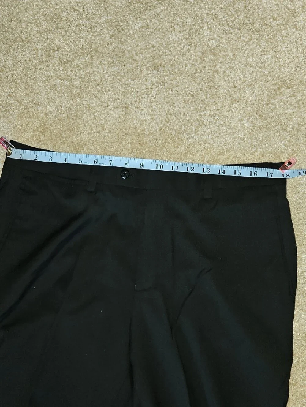 Louis Raphael Size W35XL32 Men's Black Classic Dress Pants - Modern Fit